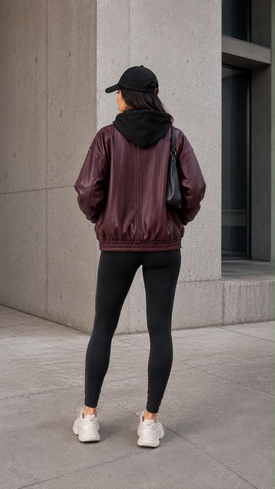 Chaqueta Brooklyn Efecto Cuero Oversize