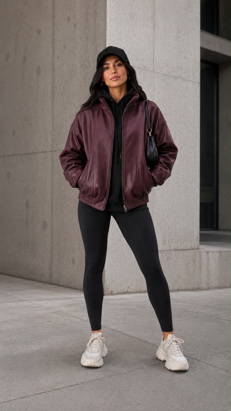 Chaqueta Brooklyn Efecto Cuero Oversize