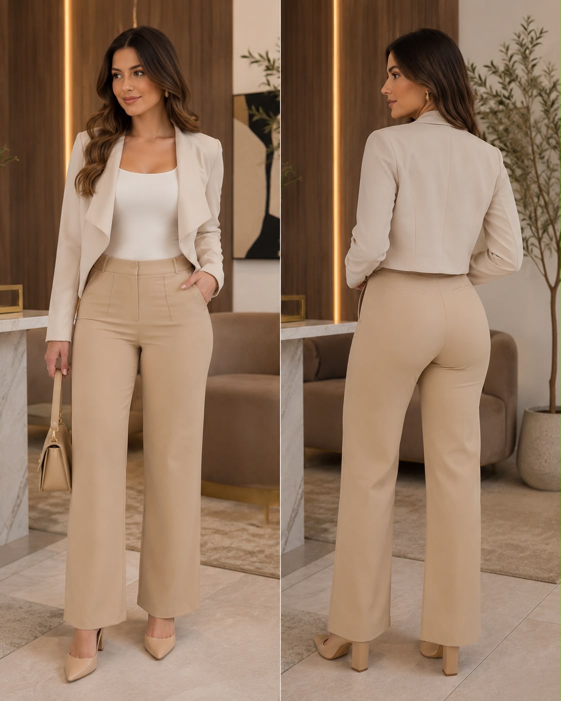 Pantalón Siena de Tiro Alto – Elegancia, Comodidad y Calce Favorecedor