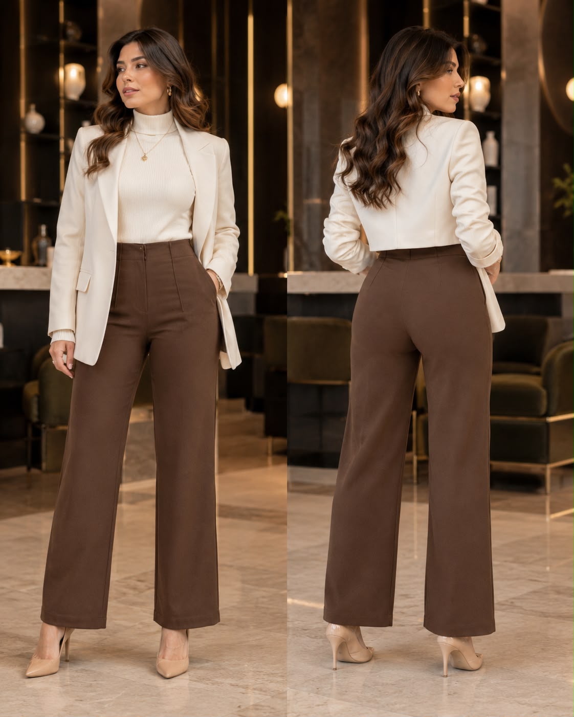 Pantalón Siena de Tiro Alto – Elegancia, Comodidad y Calce Favorecedor
