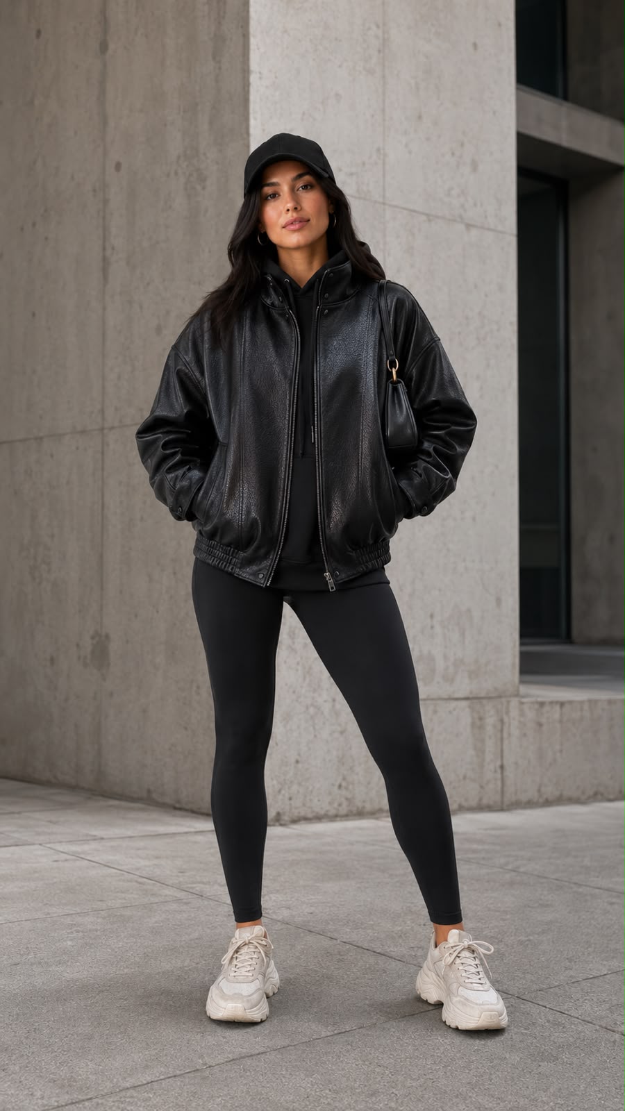 Chaqueta Brooklyn Efecto Cuero Oversize