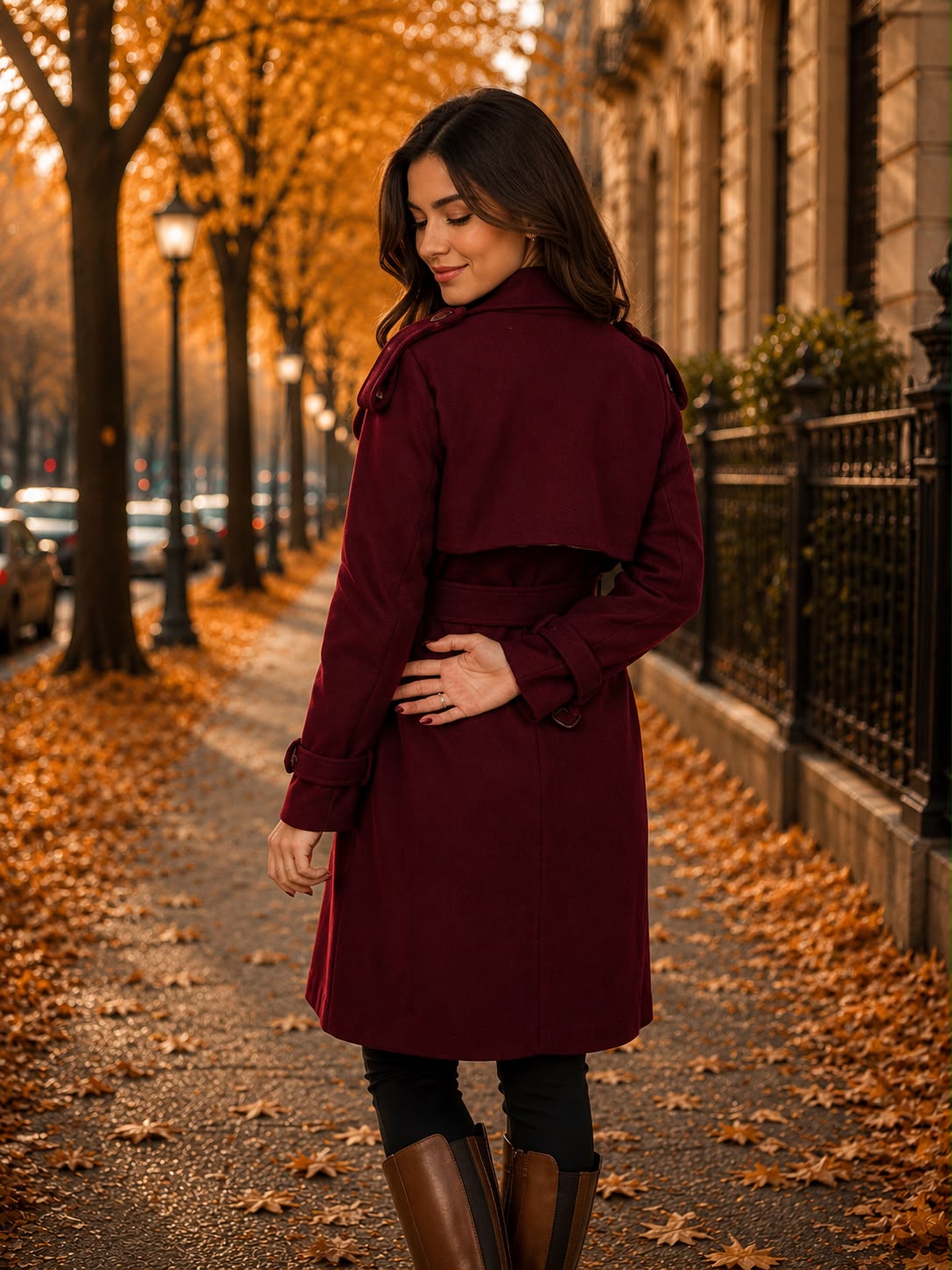 Abrigo Imperial noir 6 botones premium