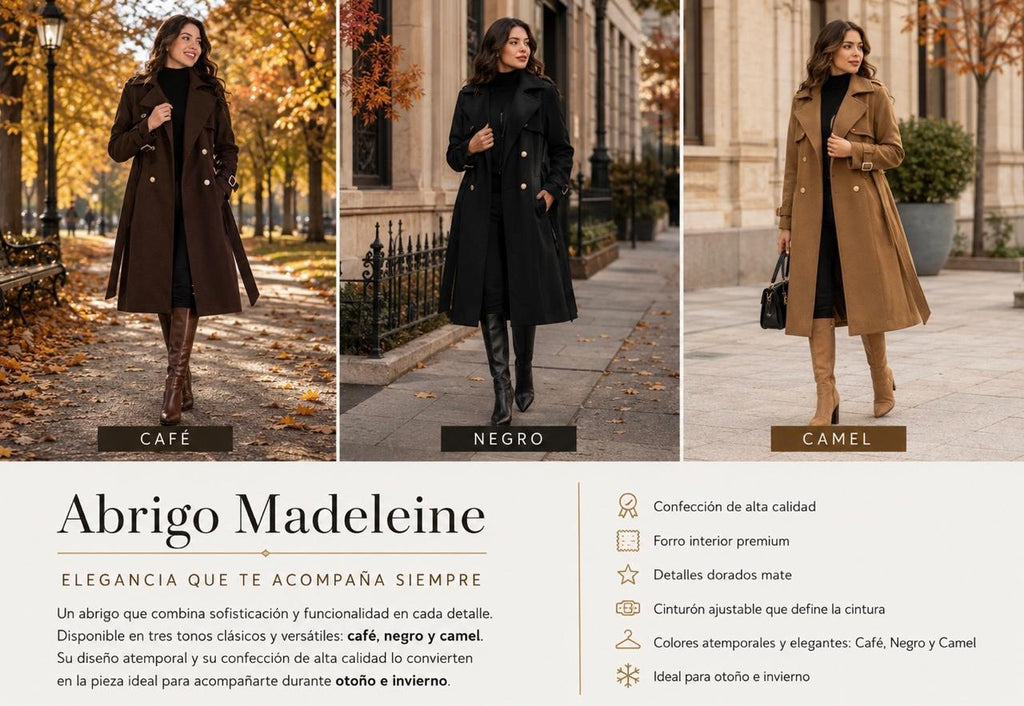 Abrigo Madeleine – Elegancia que deja huella ✨