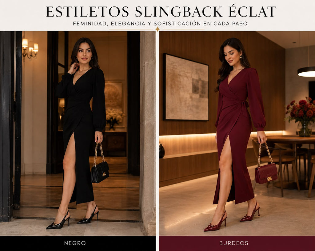 Estilettos Slingback Éclat – Elegancia en Cada Paso